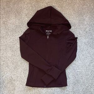 Bo+Tee Brown Zip-Up Hooded Jacket